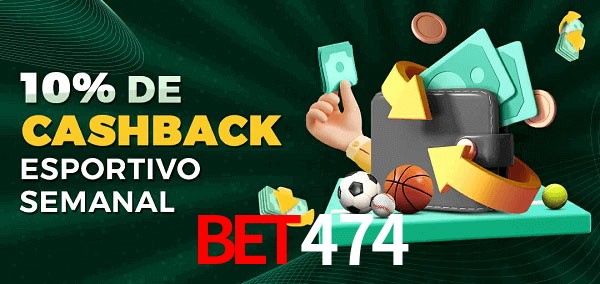 10% de bônus de cashback na bet474
